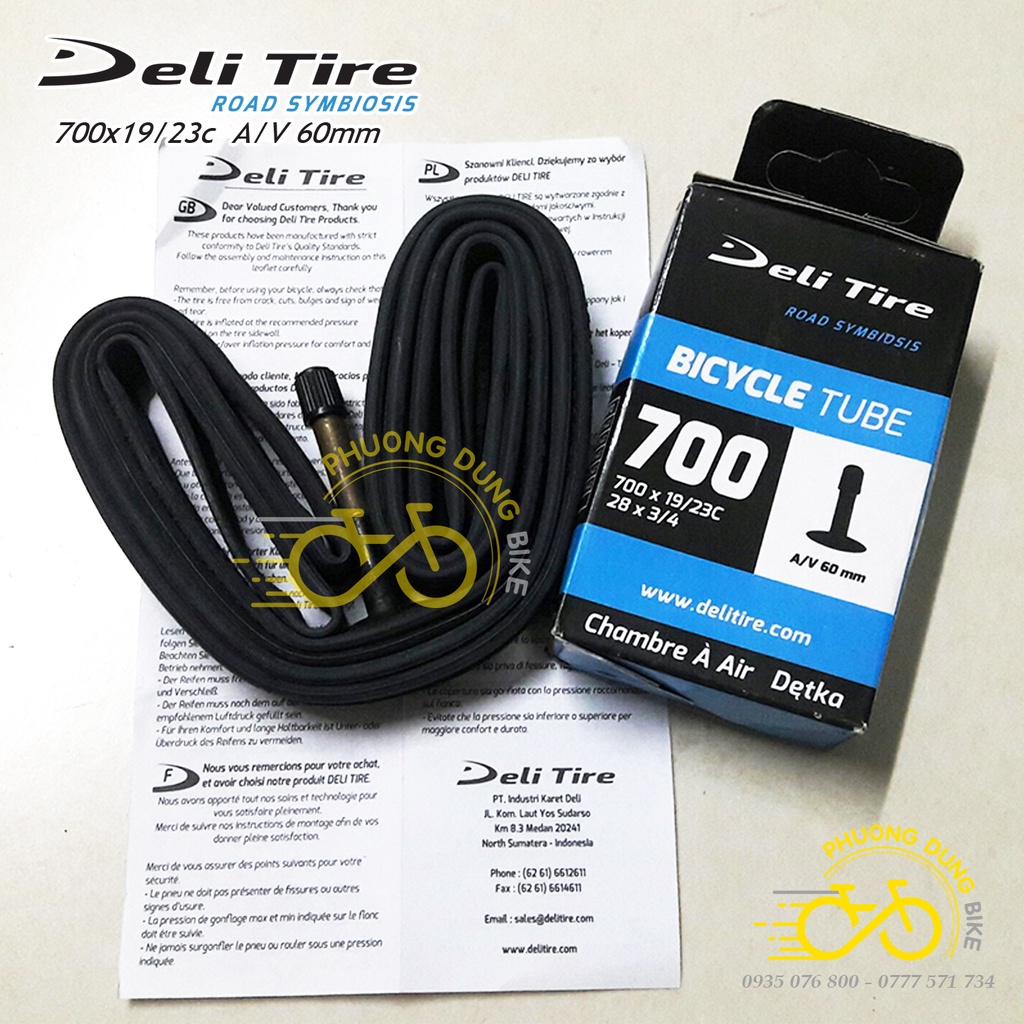 Ruột  xe đạp Deli Tire 700x19-23C