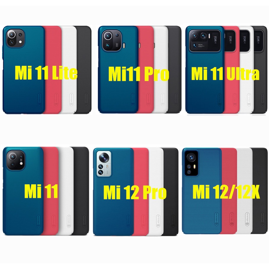 Ốp Điện Thoại Nillkin Bằng PC Cứng Mặt Nhám Cho Xiaomi Mi 12 12S 12X Mi 11 Mi12 Mi11 Pro Ultra Lite