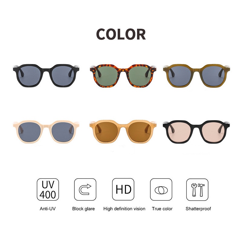 (KIQI-FASHION) COD Kính Mát Chống Tia Uv400 Thời Trang