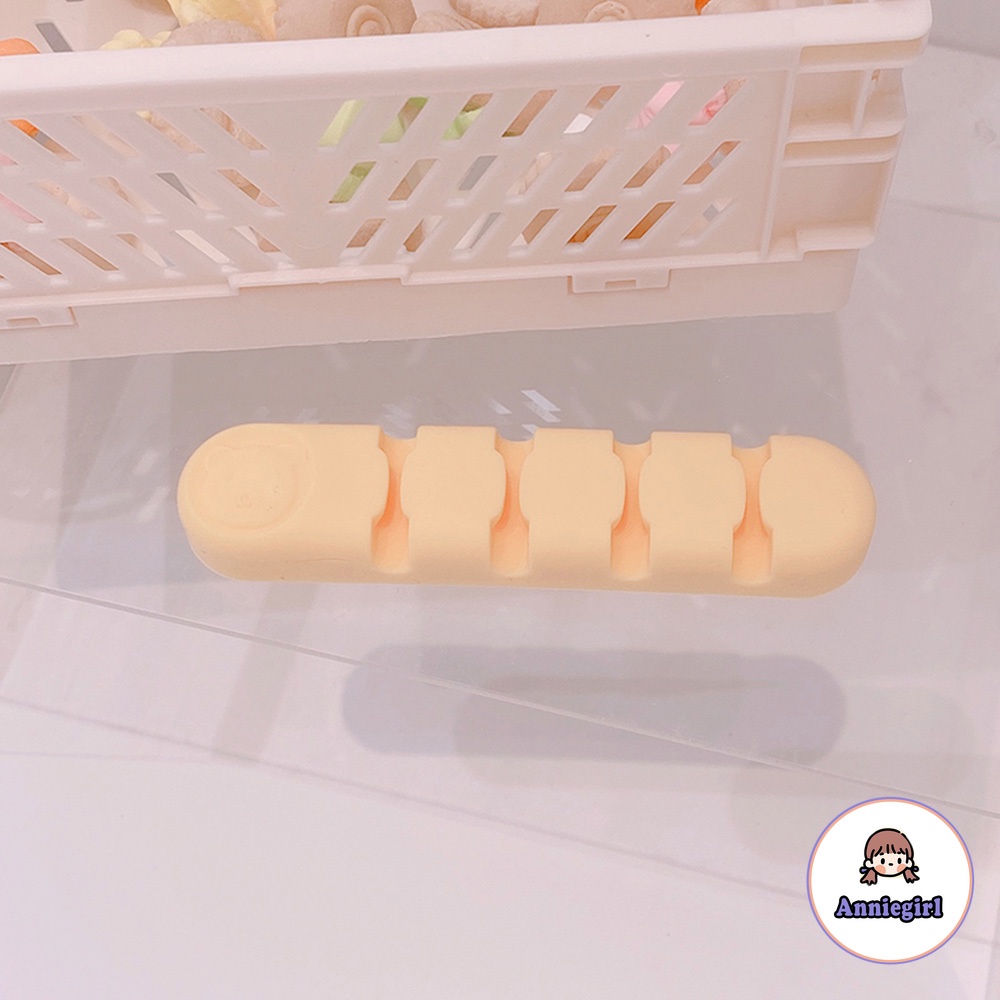 Dụng cụ sắp xếp dây cáp USB/ tai nghe/ cáp sạc bằng silicone tiện lợi