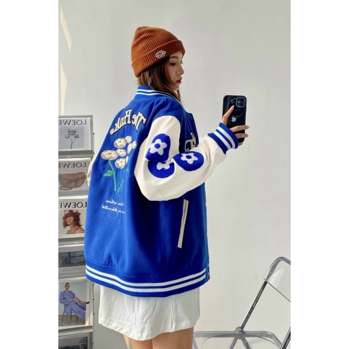 (FREE SHIP) ÁO KHOÁC BOMBER NỮ HỌA TIẾT NHỮNG BÔNG HOA NHỎ XINH LUNG LINH TK 2022
