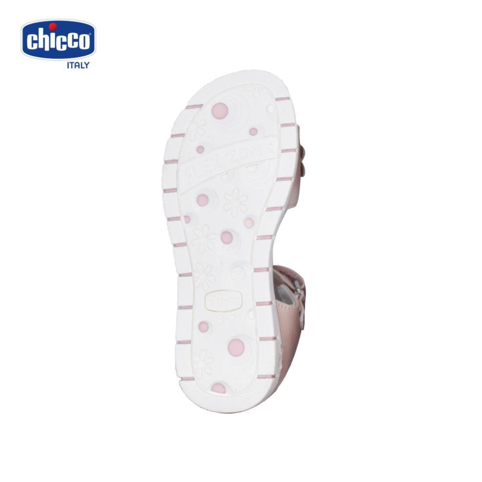 Sandal mát-xa chân bé đính hoa Chicco - Hồng Pinky