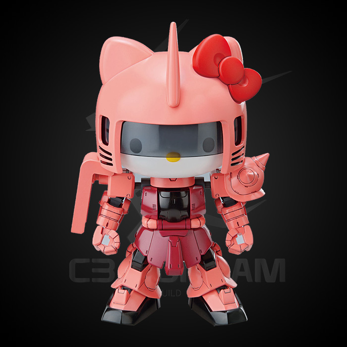 MÔ HÌNH GUNDAM BANDAI SD HELLO KITTY/ZAKU II PRINCIPALITY OF ZEON CHAR AZNABLE'S MOBILE SUITS SDCS