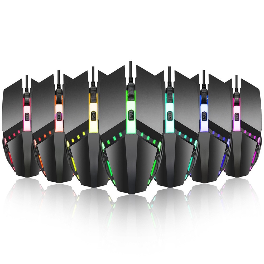 Chuột Chơi Game Có Dây Và Đèn Nhiều Màu Dpi Cho Pc / Laptop