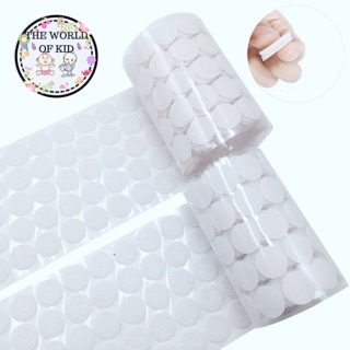 Băng dính gai Velcro tròn, khóa nhám có sẵn keo dán