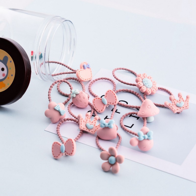 Set 12 Dây Buộc Tóc Hoạt Hình Dễ Thương Cho Bé Gái balo local brand | BigBuy360 - bigbuy360.vn