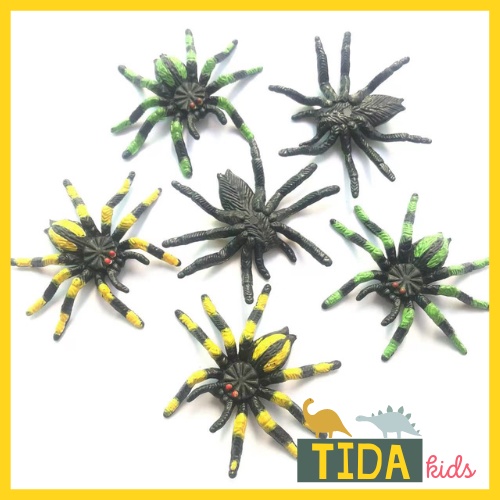 Nhện Giả ⚡ HÀNG ĐẸP ⚡ Côn Trùng Giả Bằng Nhựa Như Thật Trang Trí Halloween,Đồ Chơi Giải Trí TiDa Kids Shop