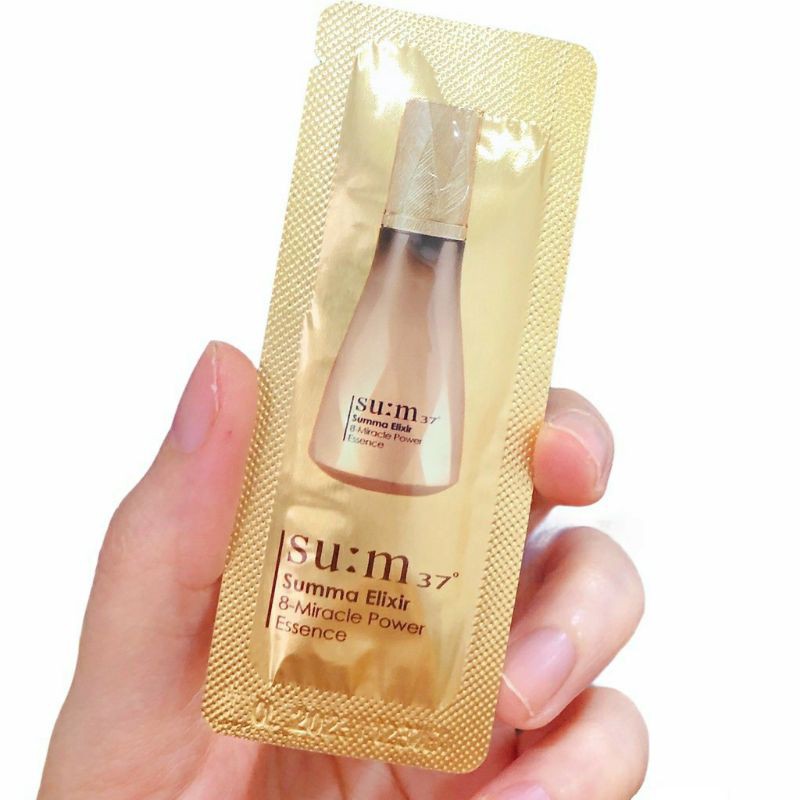10 góiTinh chất vàng Sum Summa Elixir 8- Serum Miracle Power Essence se khít lông dưỡng ẩm tái sinh da