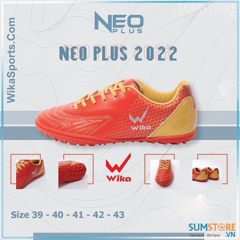 Giày Đá Bóng Wika Neo Plus Nhiều Màu - Giày Đá Banh Thể Thao Nam Nữ Cao Cấp Đẹp Mới
