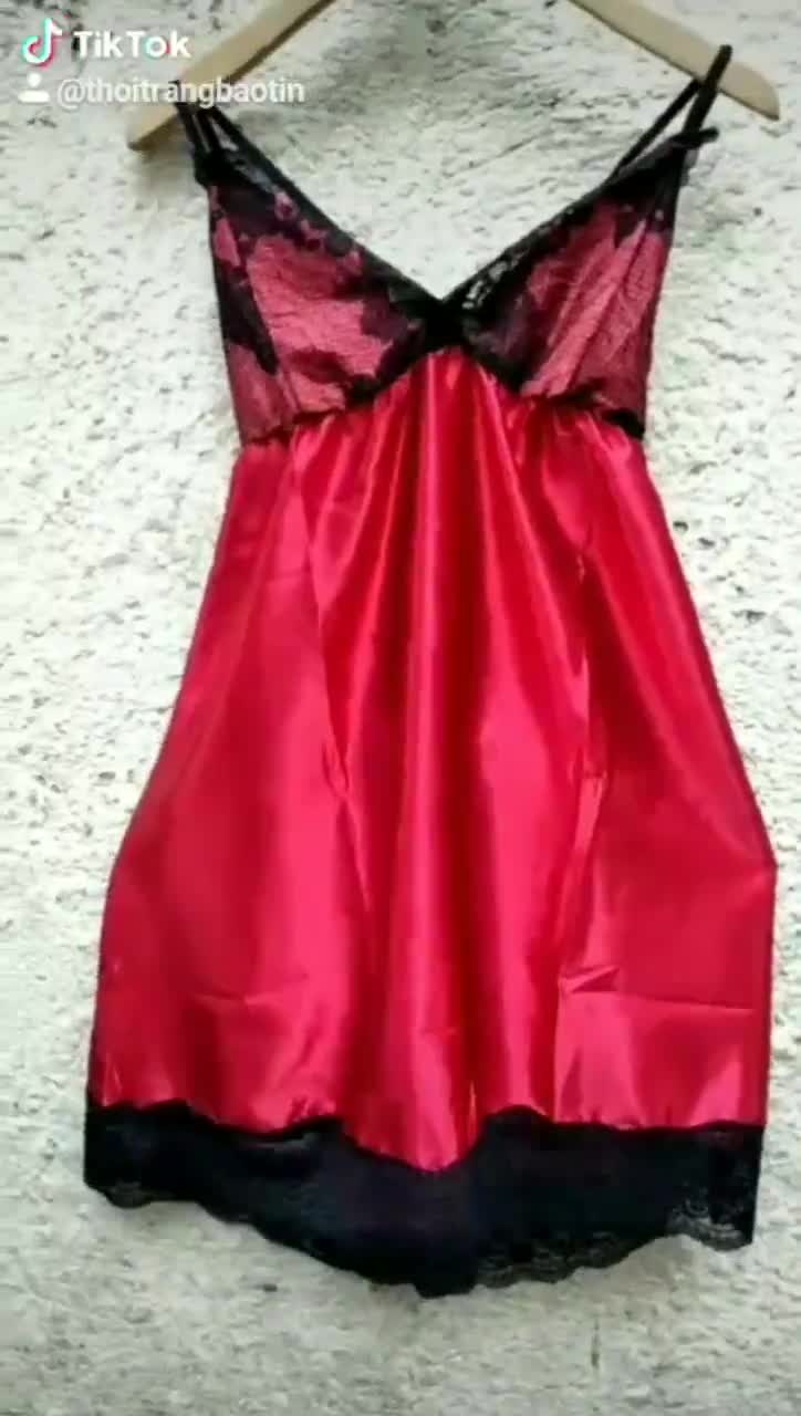 Đầm Ngủ Mặc Nhà Quyến Rũ BT Fashion, Video Thật (4 DÂY) + Hình, Video Thật DN01 | BigBuy360 - bigbuy360.vn