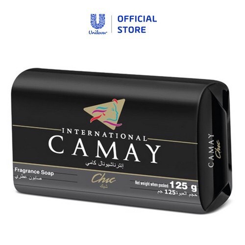 Xà bông tắm CAMAY hương nước hoa 125gr, ⚡SIÊU SALE⚡ Xà bông cục quyến rũ hương nước hoa 125gr