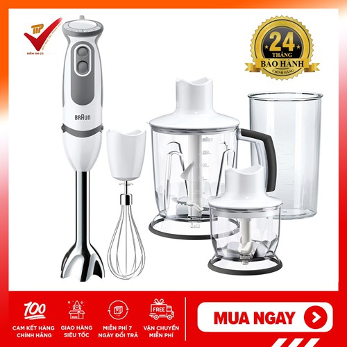 [Mã ELHADEV giảm 4% đơn 300K] Hàng chính hãng - Máy xay cầm tay Braun MQ5245 1000W