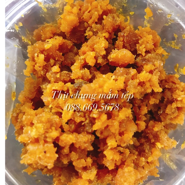 Thịt chưng mắm tép