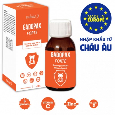 ✔️️️Gadopax Forte Syrup Tăng Sức Đề Kháng Chai 100ml Dùng được cho em bé sơ sinh