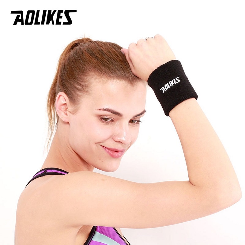 Băng Cổ Tay Chặn Mồ Hôi Chơi Thể Thao, Tập Gym, Tennis  Aolikes 0235 (1 Chiếc)