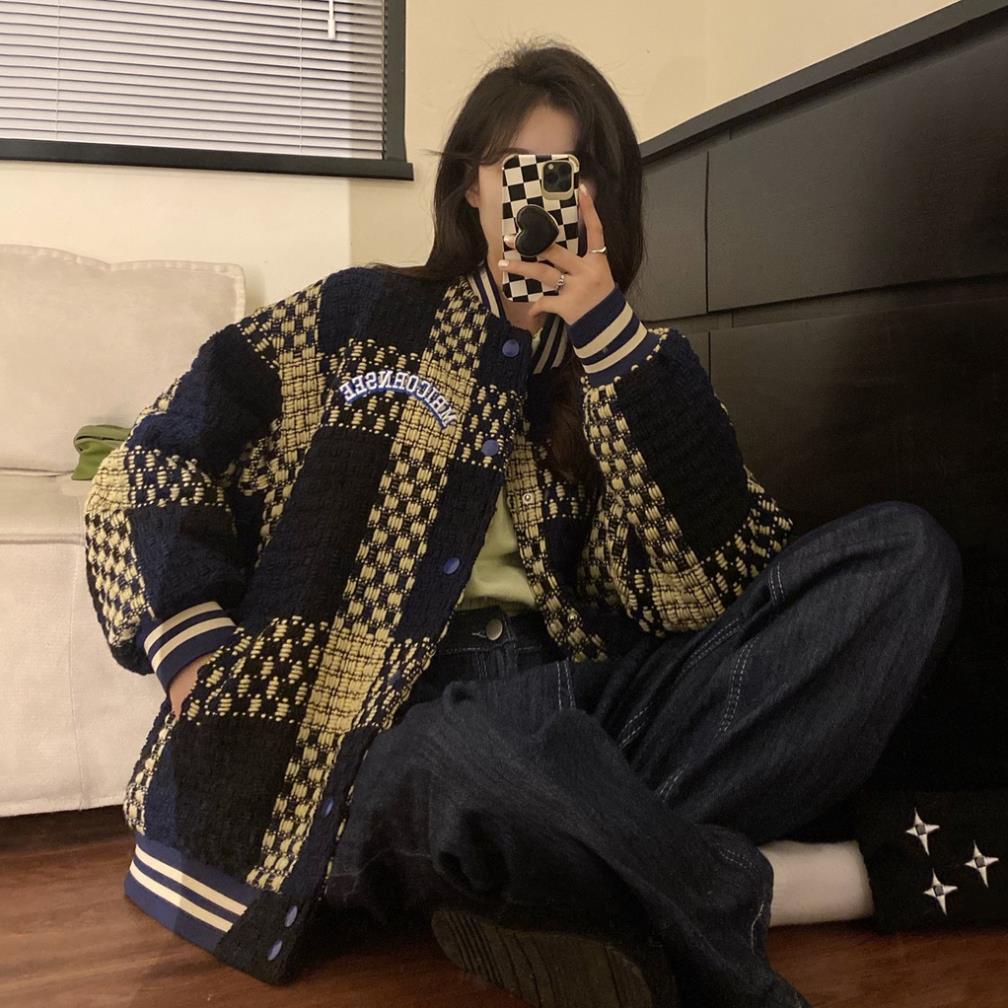 [Hàng ord dáy] ÁO KHOÁC LEN CARDIGAN NỮ TAY DÀI DÀY DẶN ÁO BÓNG CHÀY KẺ SỌC CAO CẤP -jhu | BigBuy360 - bigbuy360.vn