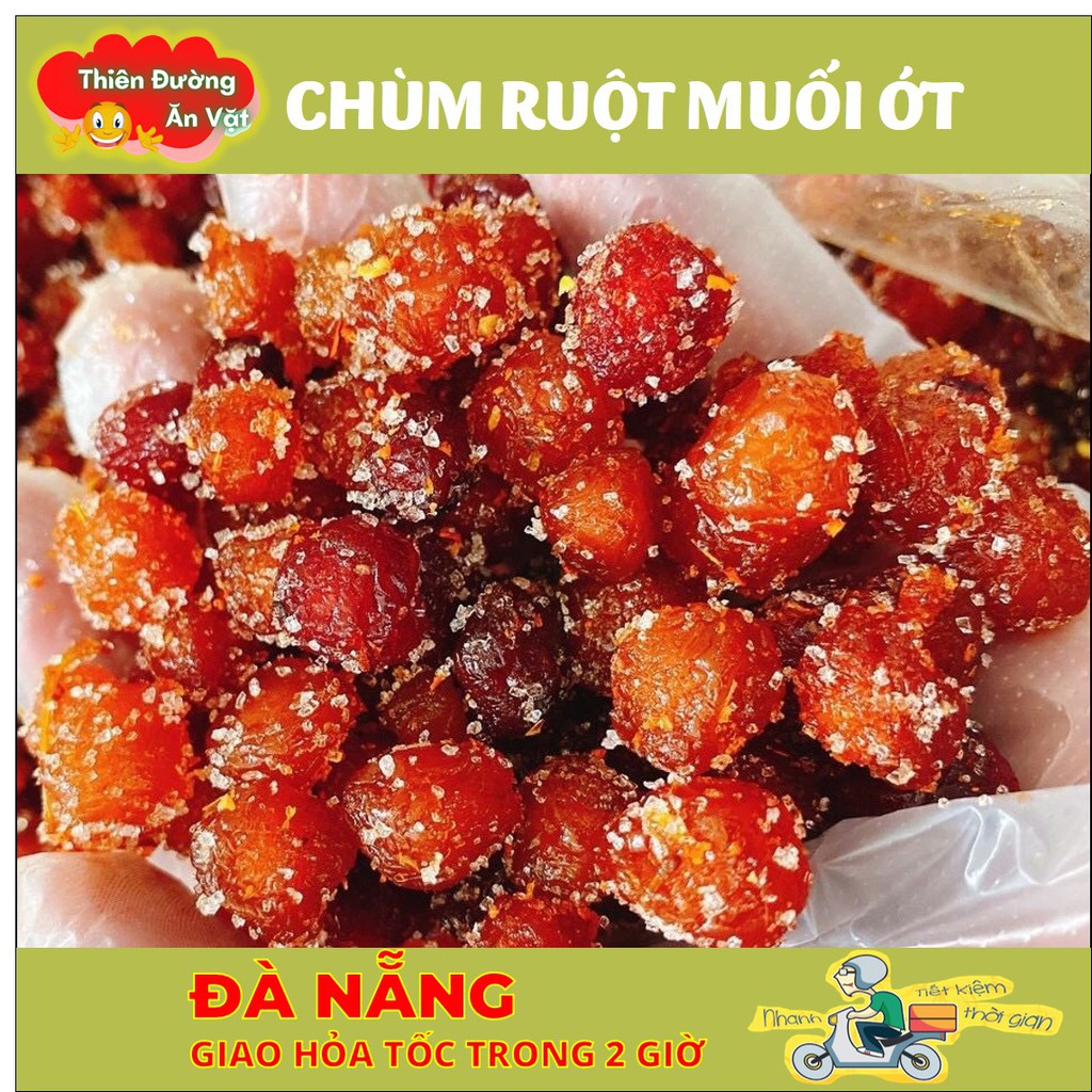 Đồ ăn vặt ngon - Chùm ruột muối ớt - Hủ pet 500g | BigBuy360 - bigbuy360.vn