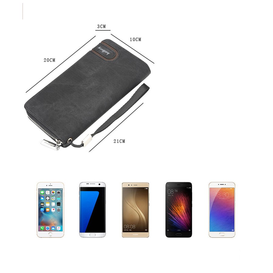 Ví dài vải canvas nam HUTALEATHER MAXIONE thời trang cao cấp dành cho pháo mạnh CT1