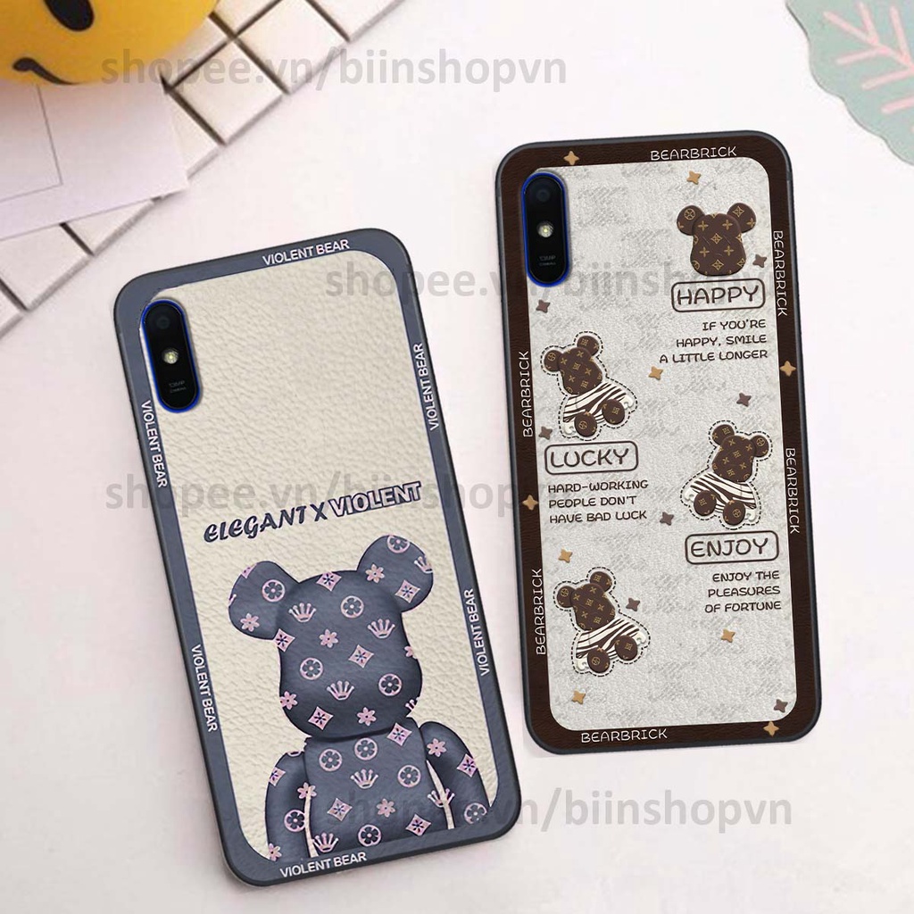 Ốp Xiaomi Redmi 7A / 8A / 9A hình gấu bear brick đẹp độc lạ, thời trang, cá tính