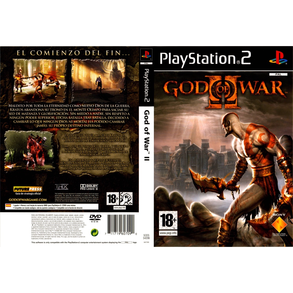 Băng Chơi Game Ps2 Ps2 God Of War 2 Chuyên Dụng