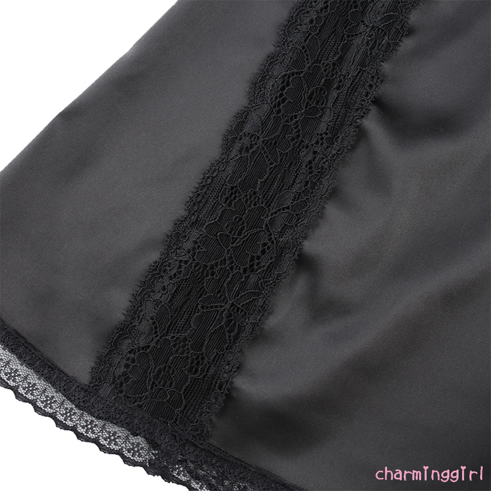 Đầm Dây Nữ Lưng Trần Cổ Chữ V Phối Ren Quyến Rũ | BigBuy360 - bigbuy360.vn