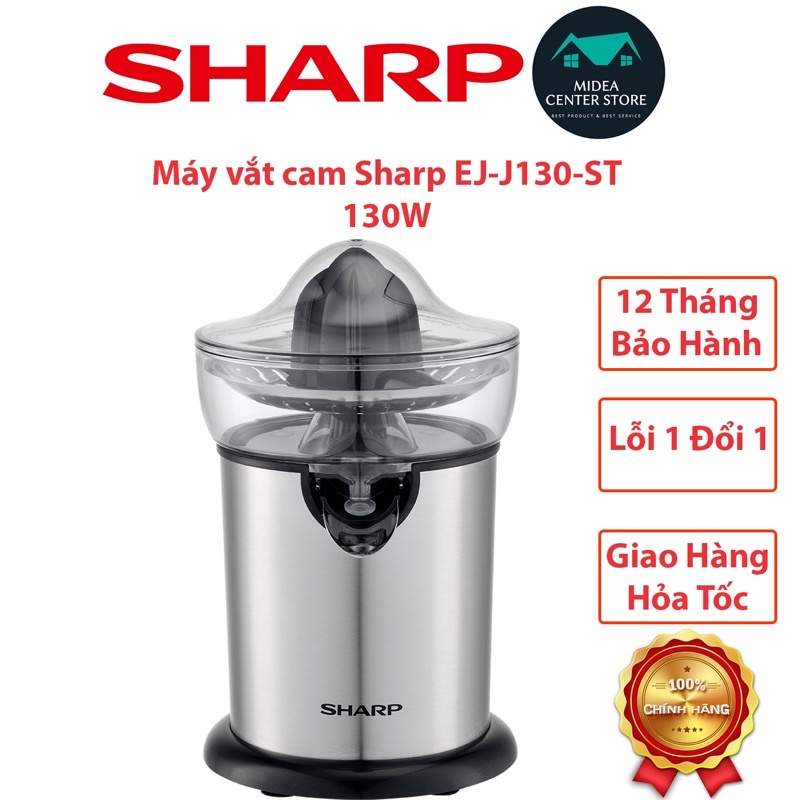 [Chính Hãng] Máy vắt cam inox cao cấp Sharp EJ-J130-ST, Lỗi 1 đổi 1, bảo hành 12 tháng toàn quốc