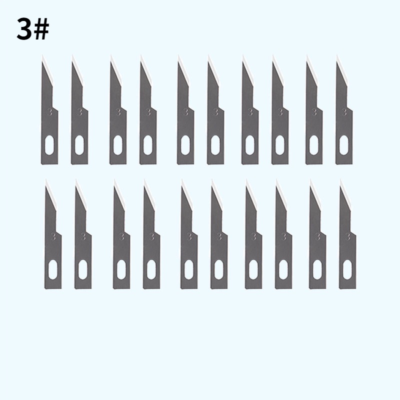 Gói 10/20/50 Mảnh # 11 Lưỡi Dao Khắc Gỗ Bằng Thép Không Gỉ