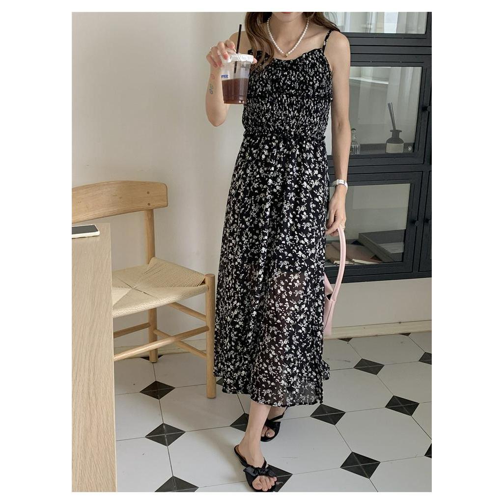 Đầm Hoa Màu Đen Phong Cách Pháp Thời Trang Xuân Hè 63986