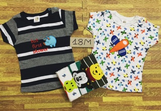 Áo ngắn tay bé trai Carter Set 5 áo