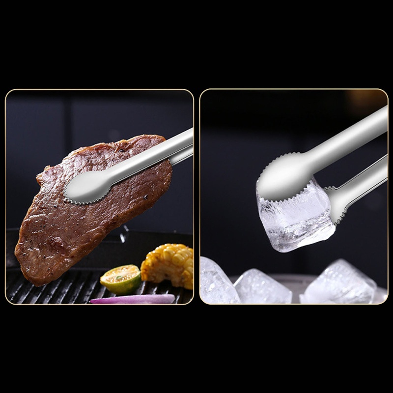 Kẹp Gắp Đồ Nướng Bbq Bằng Thép Không Gỉ Thiết Kế Nhỏ Gọn Tiện Dụng Cho Nhà Bếp