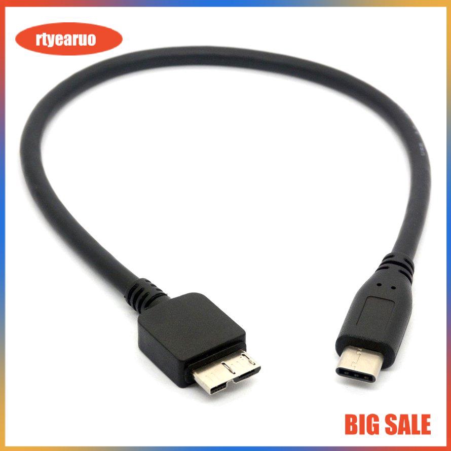 Cáp USB type C sang Micro B dài 30cm Cho Wd My Passport Hdd，truyền dữ liệu nhanh