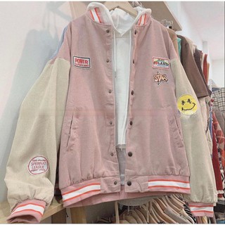 Áo khoác bomber Thêu Logo STAR Kun shop nam nữ