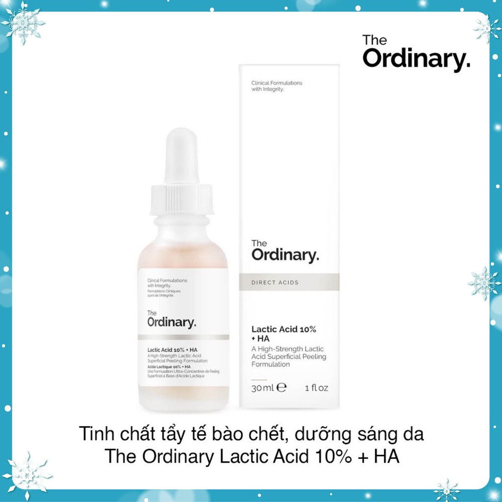 Tẩy da chết hóa học Lactic Acid + HA - The Ordinary [ĐÓN HÈ]