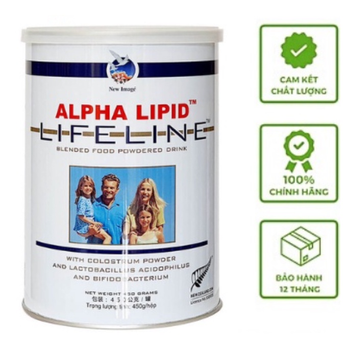 Sữa Non Alpha Lipid Lifeline Chính Hãng New Zealand 450g