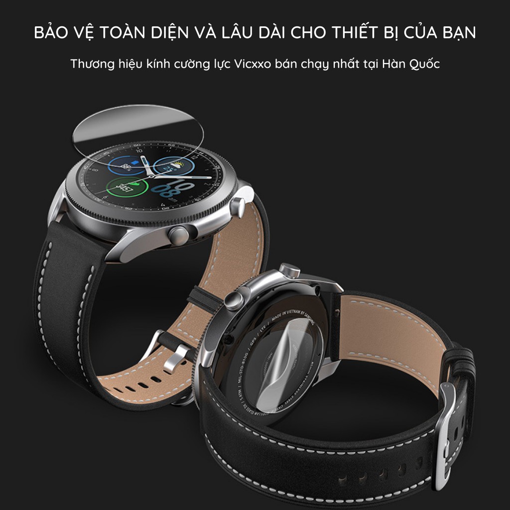 Bộ kính bảo vệ Samsung Galaxy Watch 3 (45mm/41mm) - Hãng Vicxxo