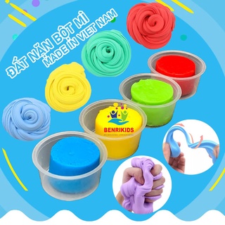 Đồ chơi đất nặn tạo hình 4 màu cho bé tập sáng tạo, kích thích phát triển trí não - đồ chơi việt nam sản xuất