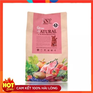 ANF 6Free indoor kitten 2kg_Thức ăn hạt cho mèo con