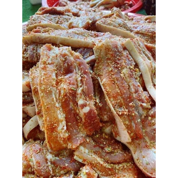 1kg Ba rọi sả ớt một nắng vị vừa ăn ( 2 khay 500g)