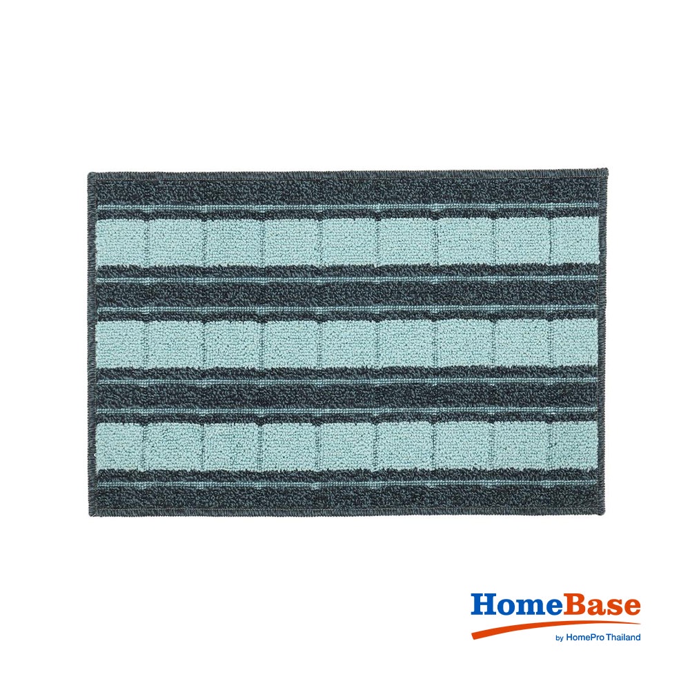 HomeBase HLS Thảm lót sàn lau chân phòng tắm HLS 45x70cm màu xanh dương