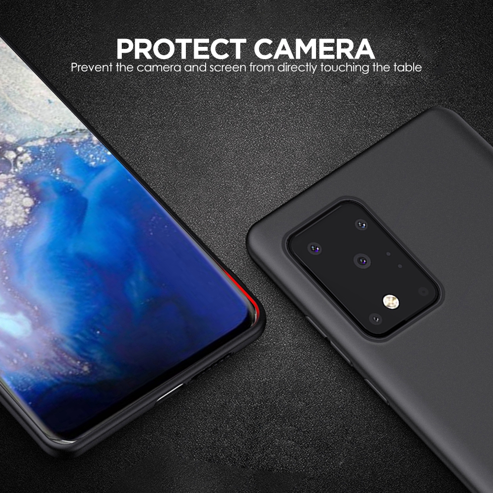 For Samsung Galaxy S8 S9 S10 S20 Plus Ultra Note 8 9 10 Plus Pro A51 A71 S10E S11E Matte Silicone Case