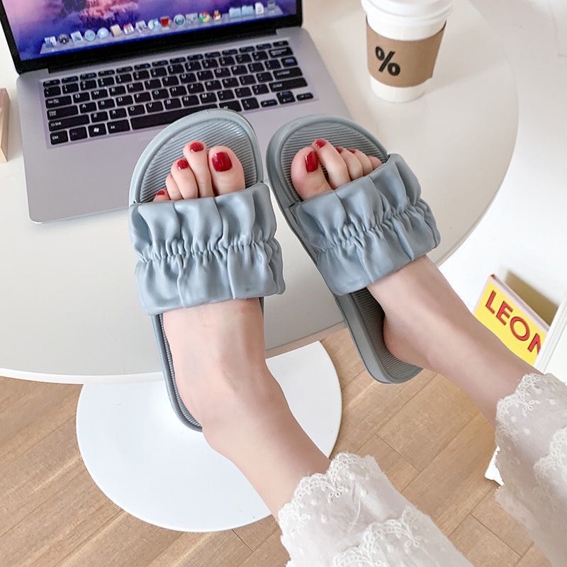 Dép lê BÈO NHỰA MÀU TRƠN chống trượt