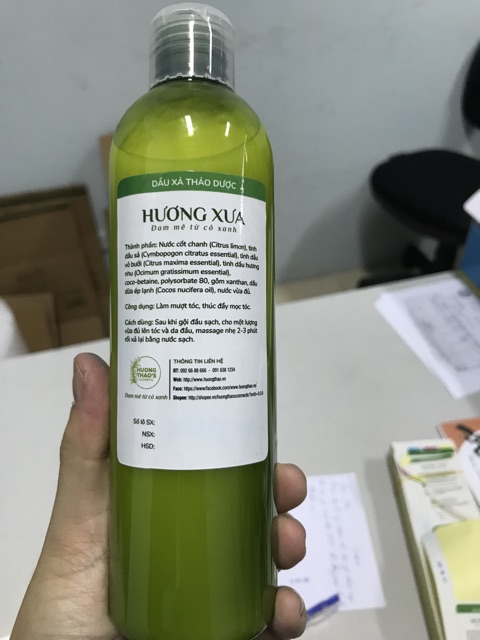 Dầu Xả Organic Hương Xưa Chai 300ml, Dưỡng Tóc, Kích Thích Mọc Tóc - Hương Thảo Cosmetics | BigBuy360 - bigbuy360.vn