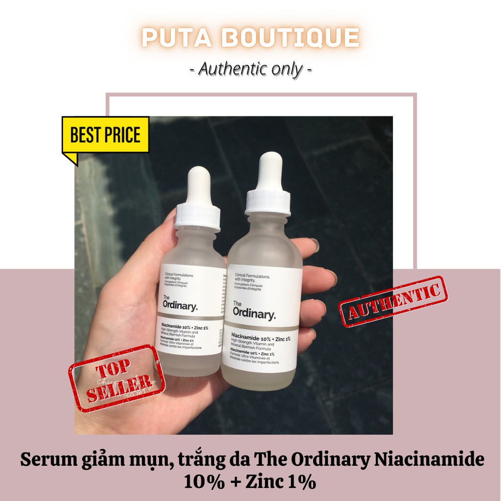 The Ordinary serum dưỡng da Niacinamide + Zinc