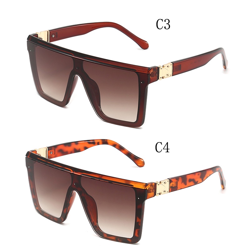 Kính Mát Gọng Vuông Lớn Chống Gió/Tia UV Thời Trang Retro Cho Nam Và Nữ