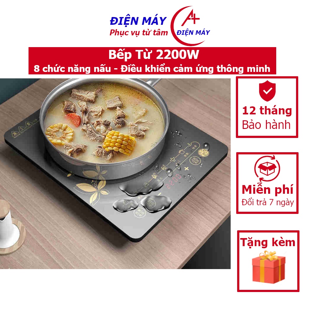 Bếp Từ Đơn Cao Cấp - Bếp Điện Từ Tiết Kiệm Điện Năng, Kính Cường Lực Chống Nước