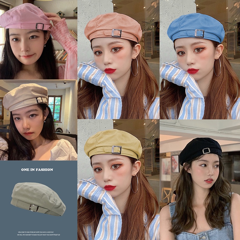Mũ Beret Thời Trang Phong Cách Hàn Quốc Trẻ Trung Cho Nữ