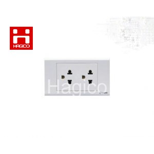 Ổ cắm đôi ba chấu Sino S18UE2 16A