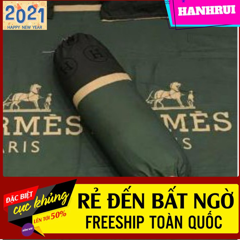 [Hanhrui]Vỏ gối ôm cotton poly 30x100cm mẫu HM xanh ngọc