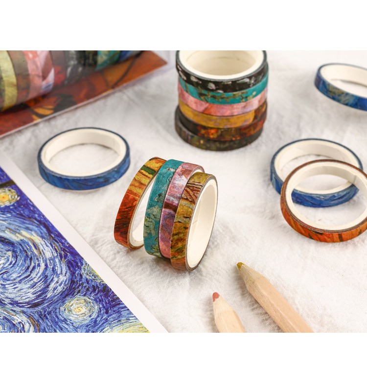 Set 20 cuộn Washi tape size nhỏ MO-CARD