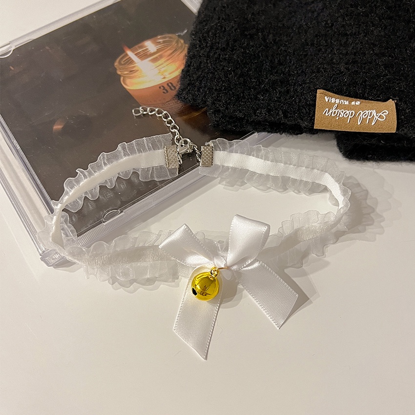 Cài tóc/ Vòng cổ phối ren trang trí tai mèo thời trang phong cách Hàn Quốc cho nữ